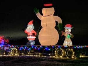 Frosty the Snowman Lights Display