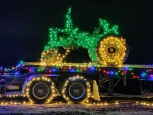 Tractor Christmas Show Display